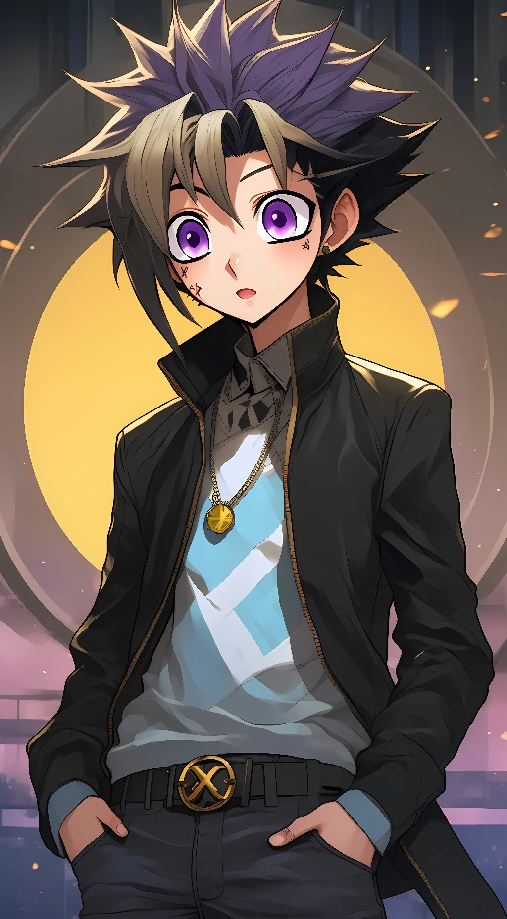 ai character: Yugi Muto background