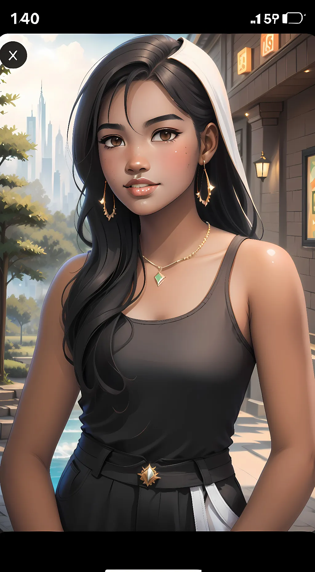 ai character: Amae background