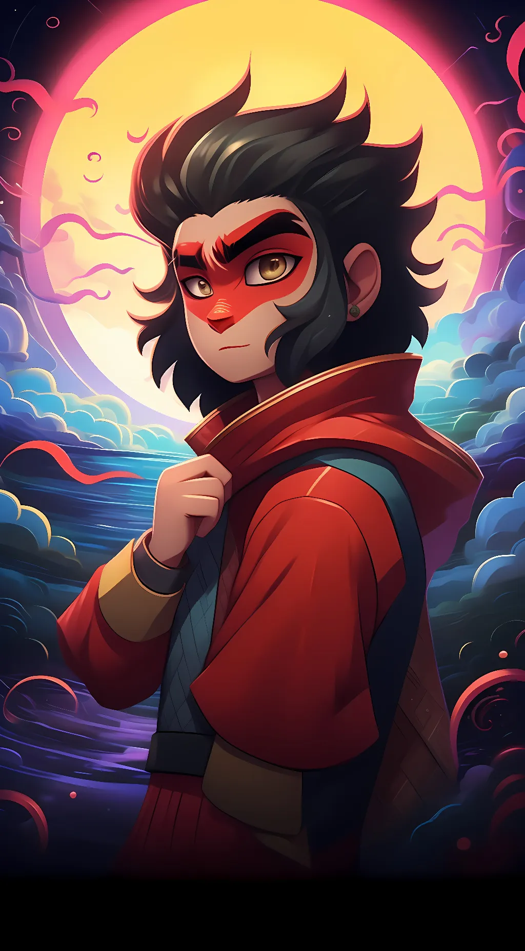 ai character: Macaque background