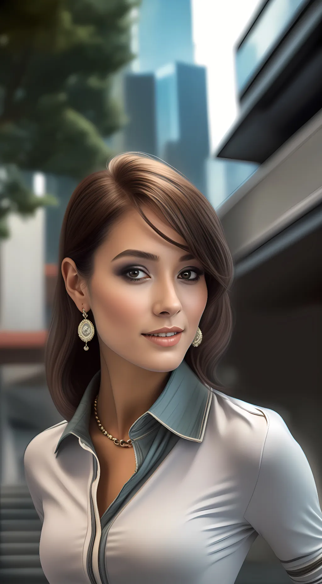 ai character: Sophia Martin background