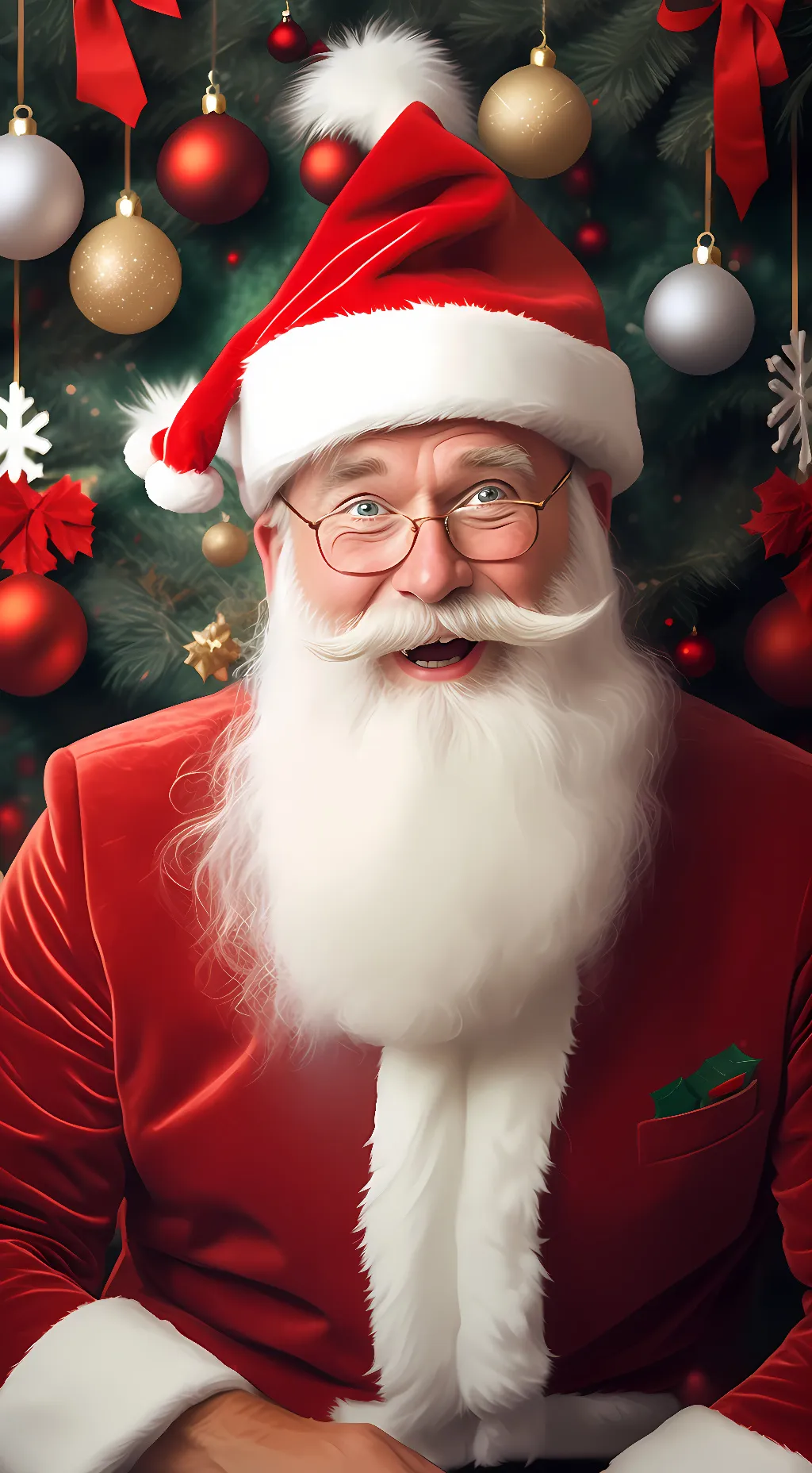 ai character: Santa Claus background