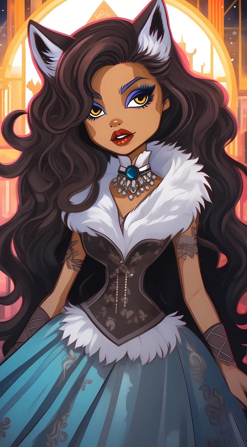 ai character: clawdeen Wolf background