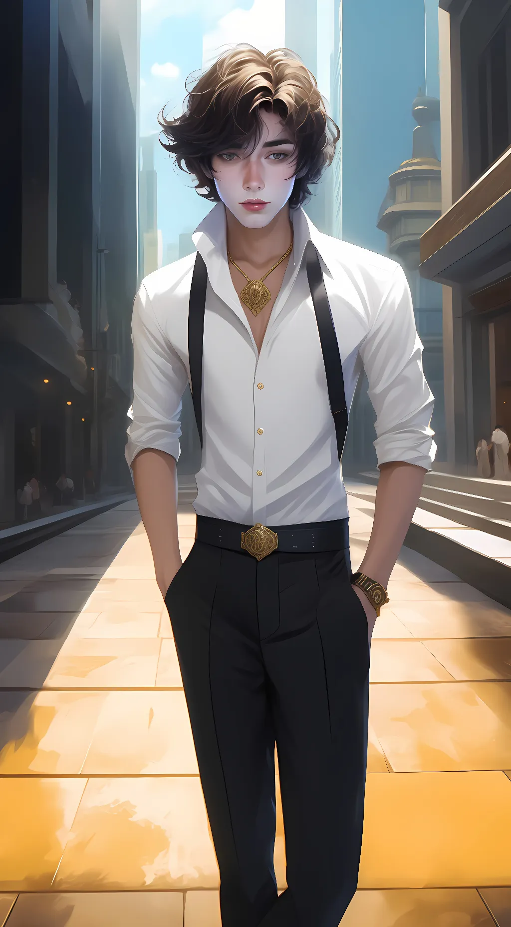 ai character: Chris Sturniolo  background