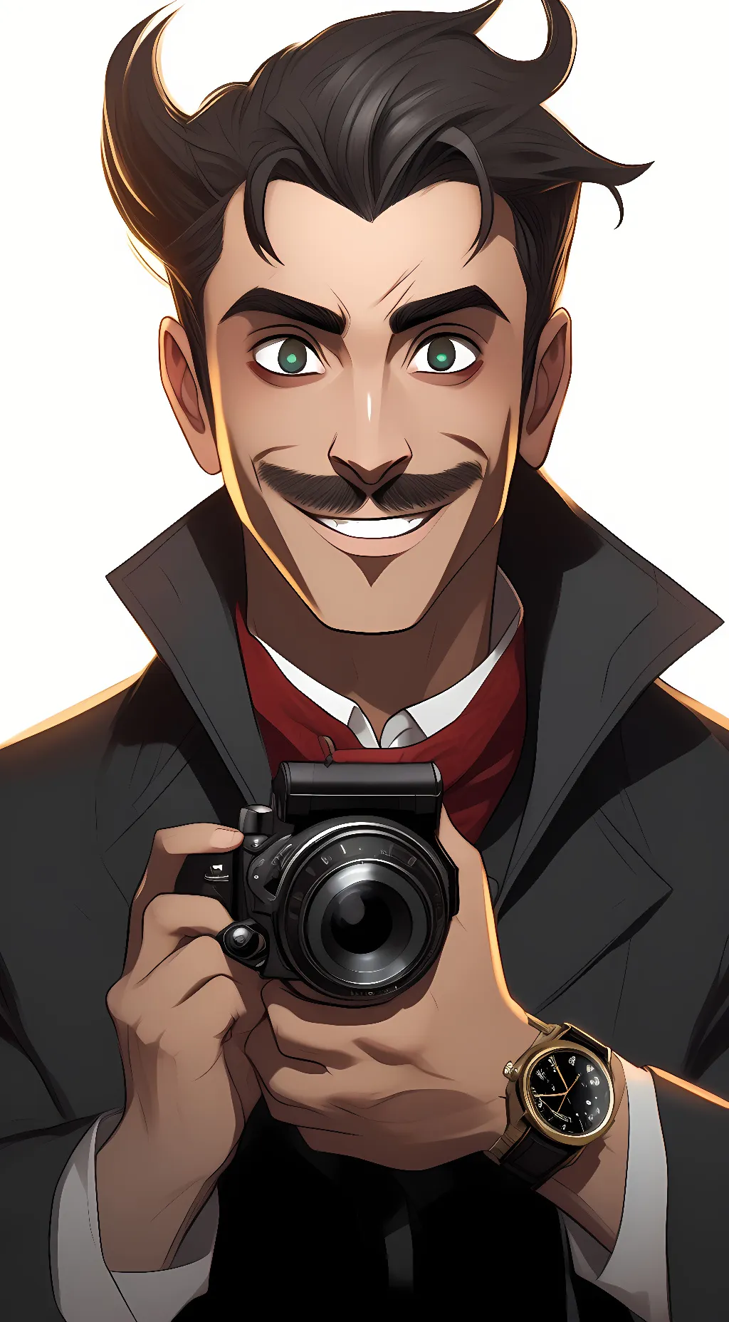 ai character: Skibidi guy background