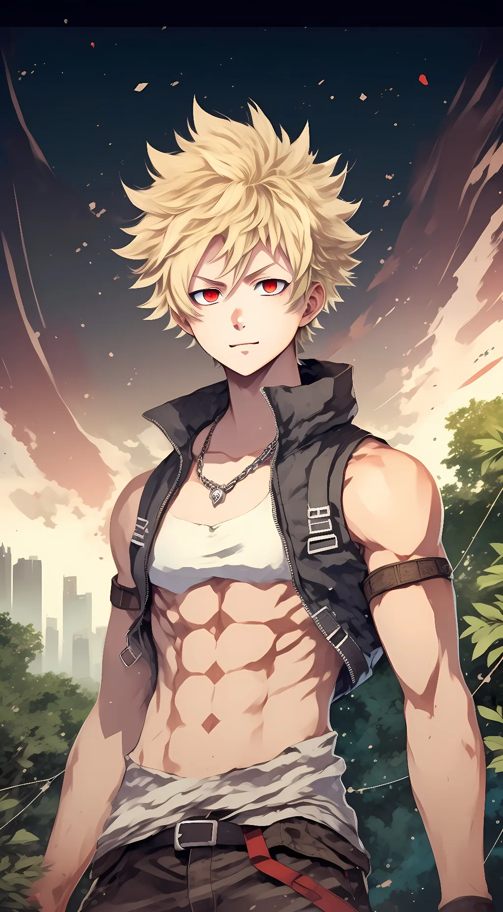 ai character: bakugou background