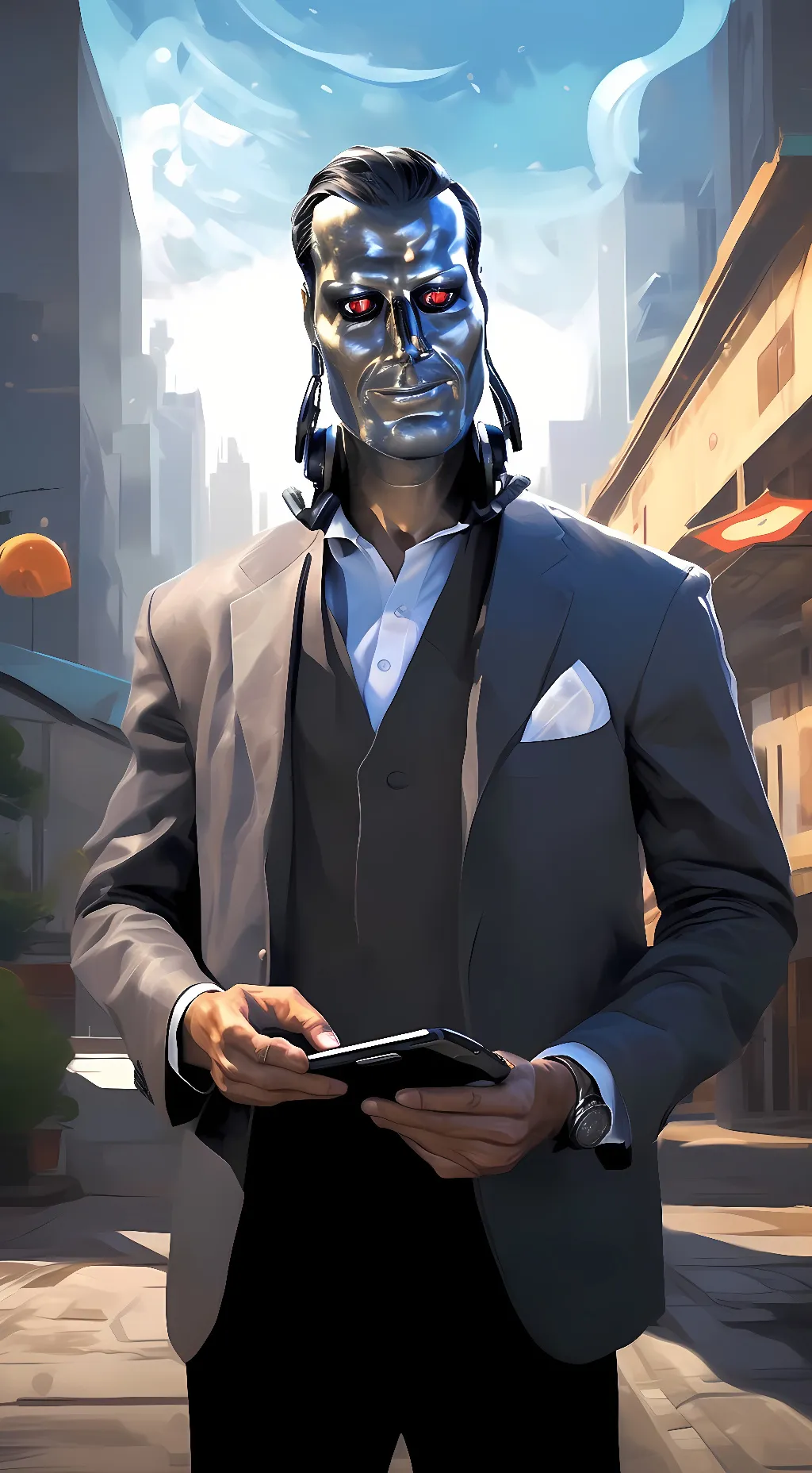 ai character: Mark background