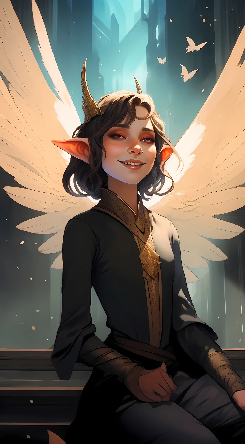 ai character: Petrichor background
