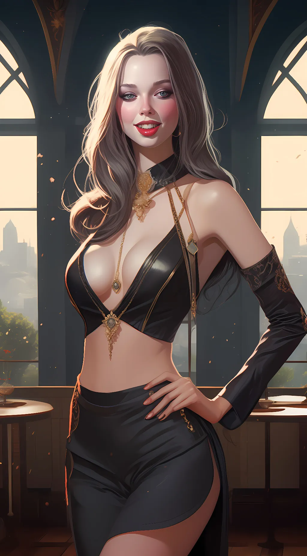 ai character: Branana background