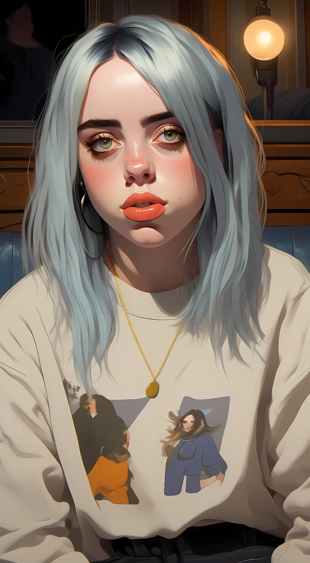 ai character: billie eilish  background