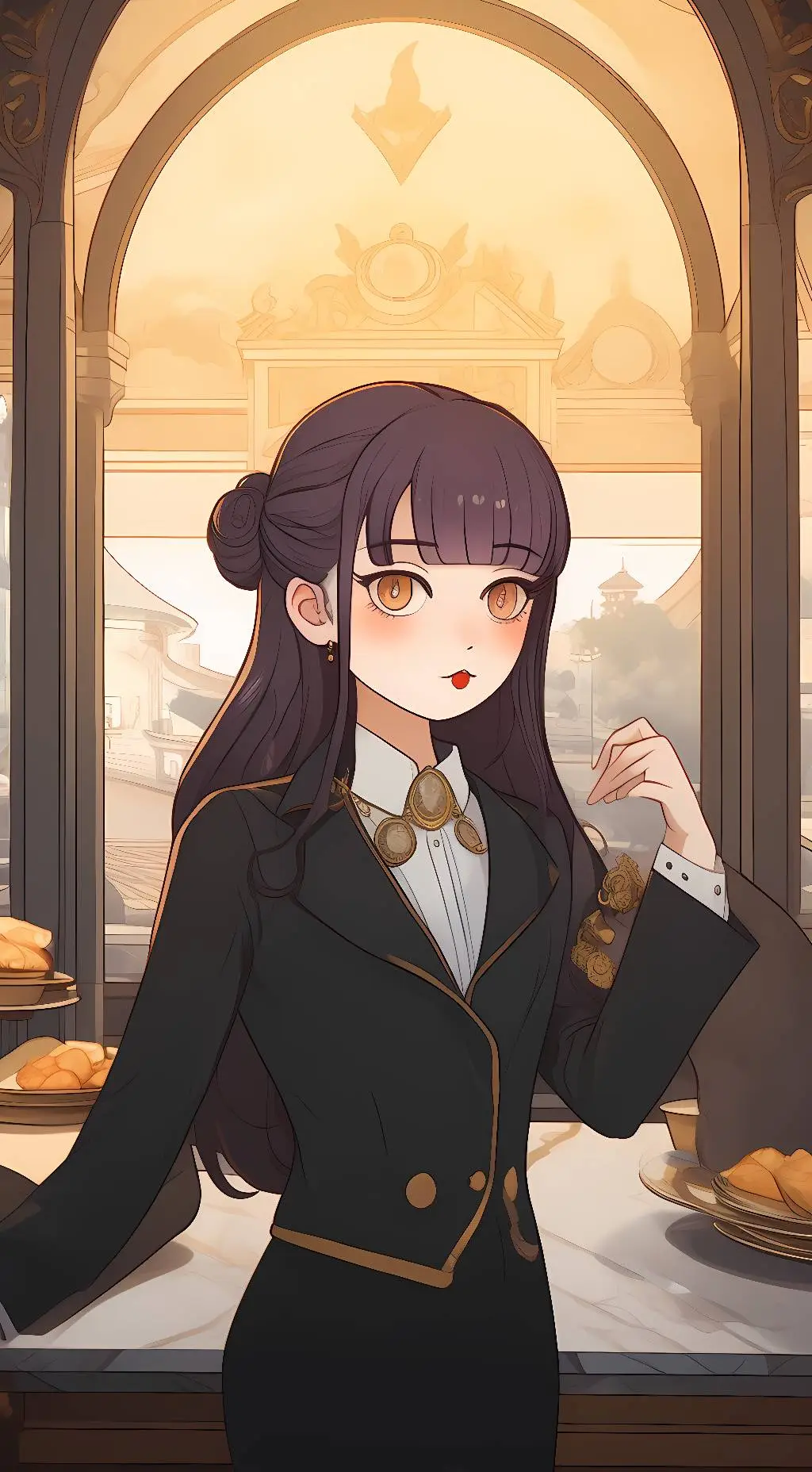 ai character: luna background