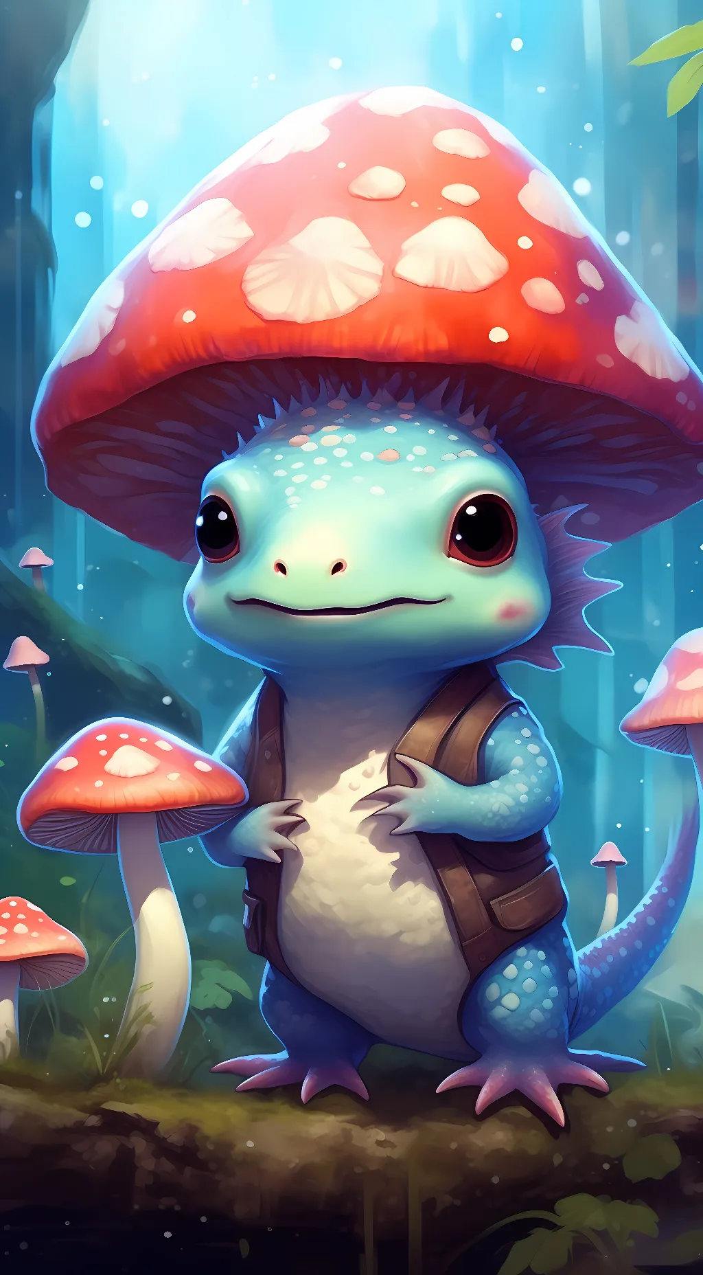 ai character: Bluey_Axolotl  background