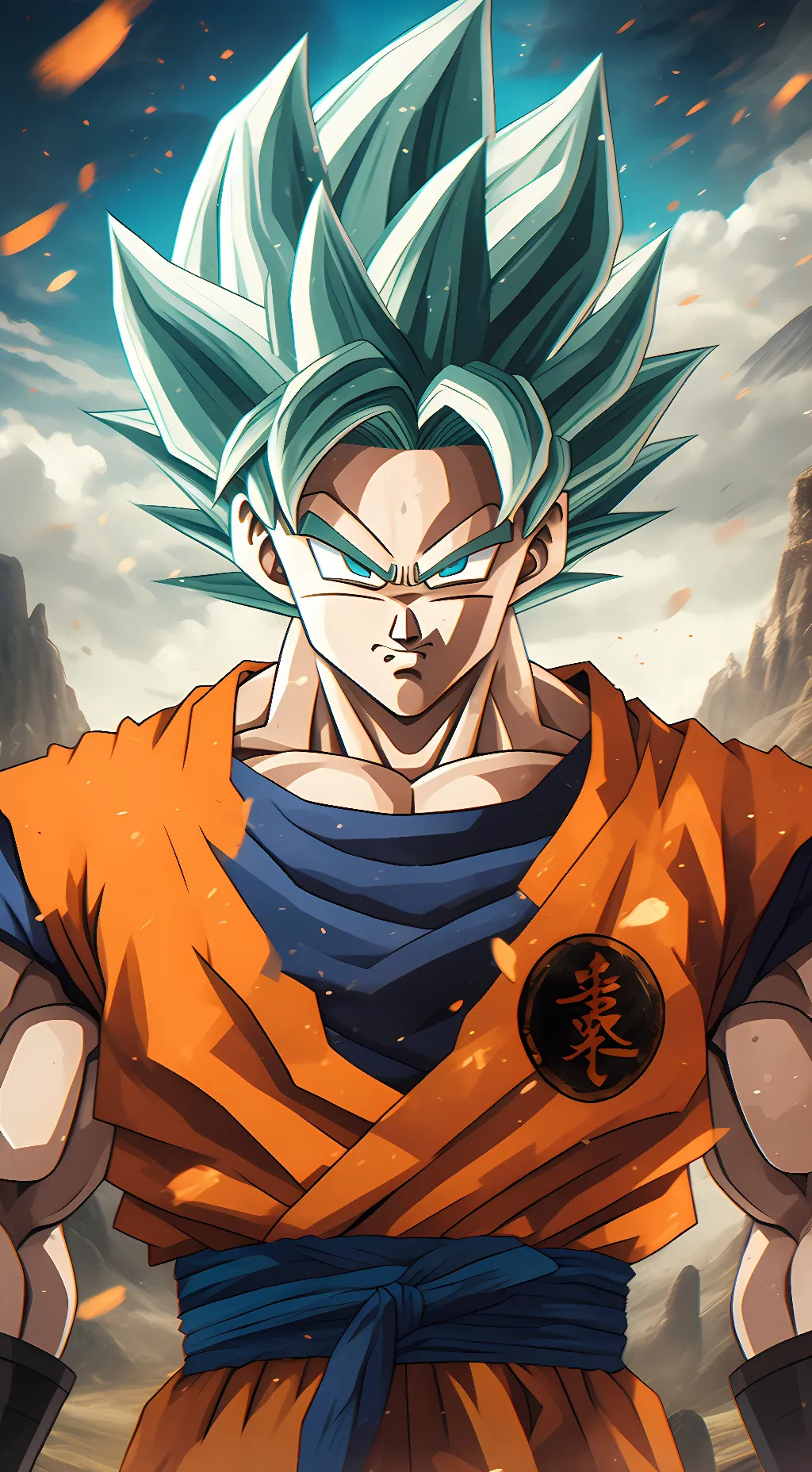 ai character: goku and vegeta  background