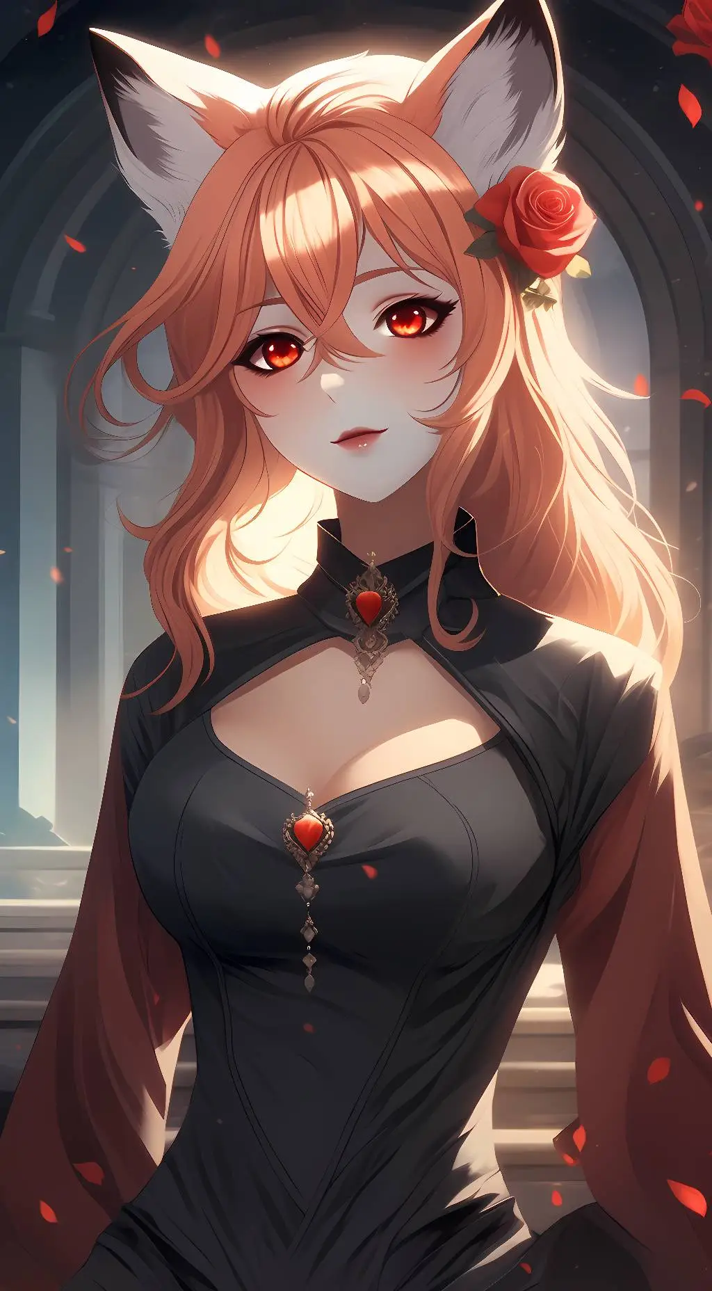 ai character: Luna background