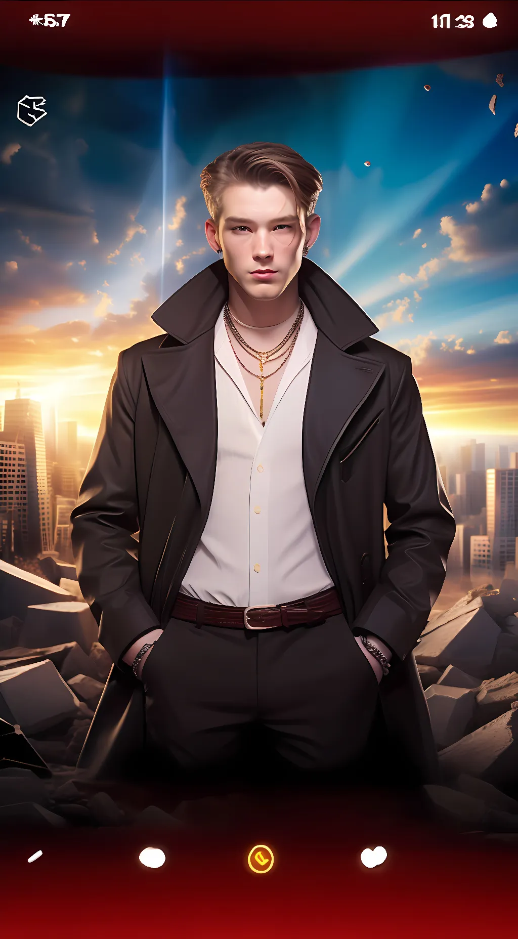 ai character: Gabriel Harris background