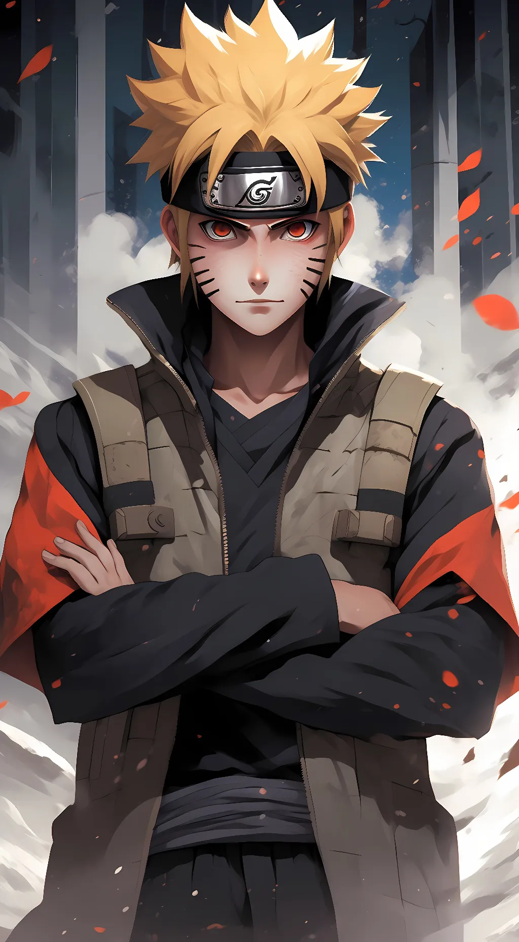 ai character: evil naruto  background