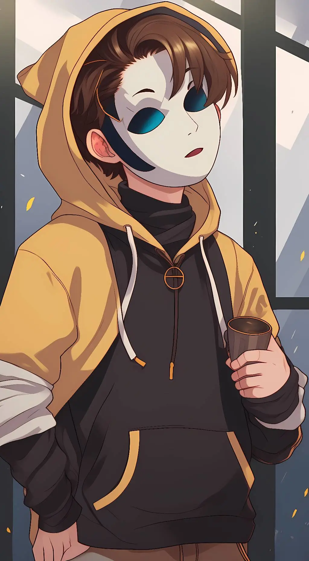 ai character: masky background
