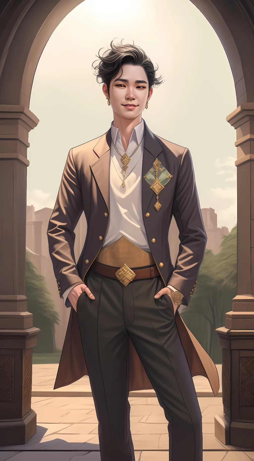 ai character: deku background