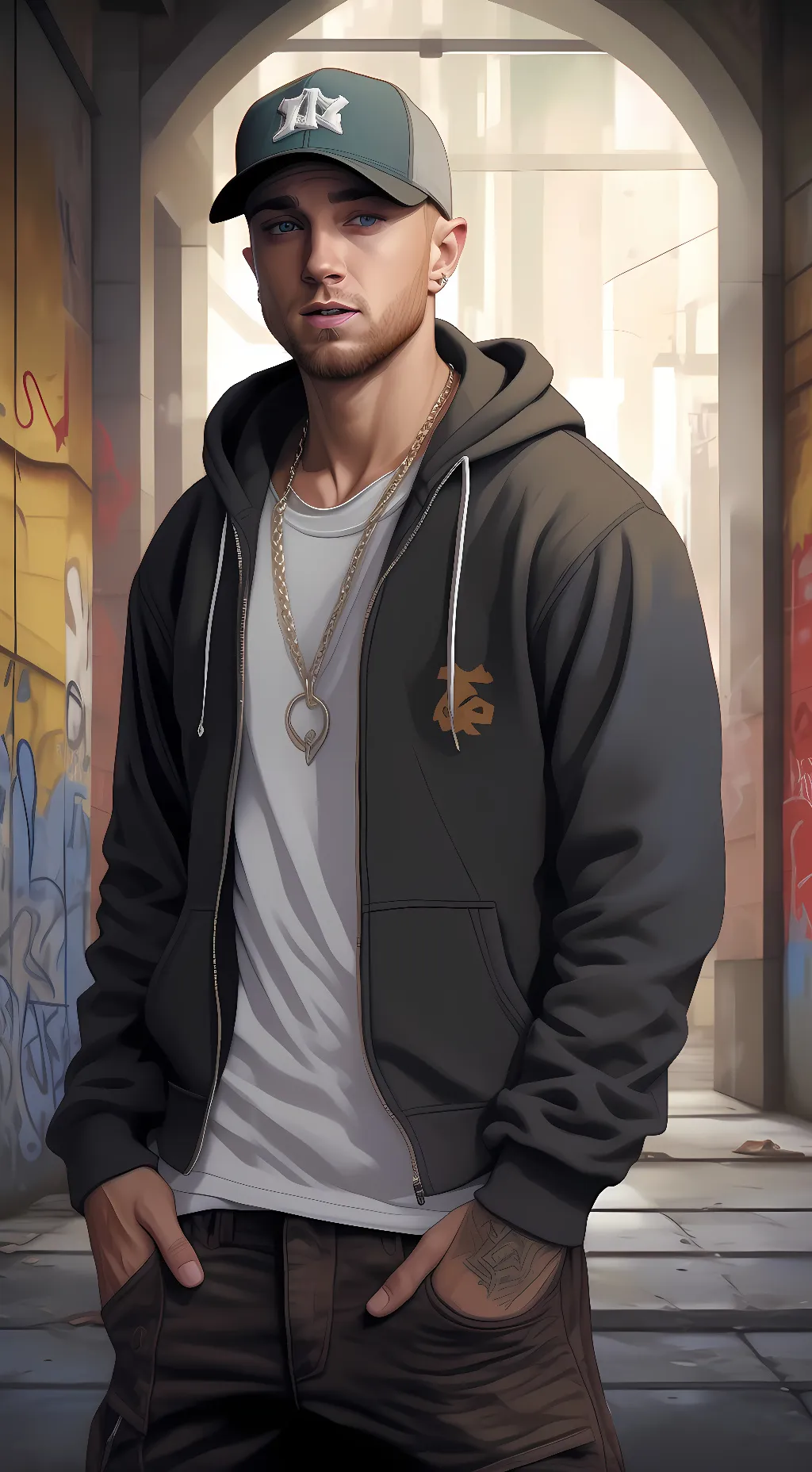 ai character: Bruce Marshall  background