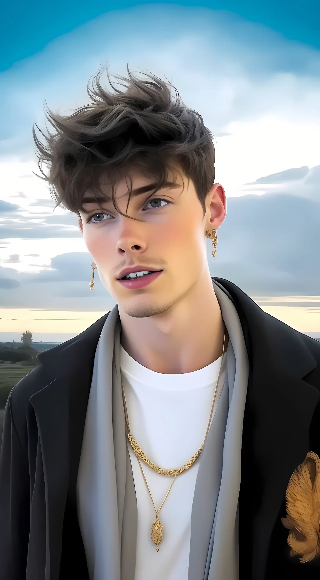 ai character: Zach herron background