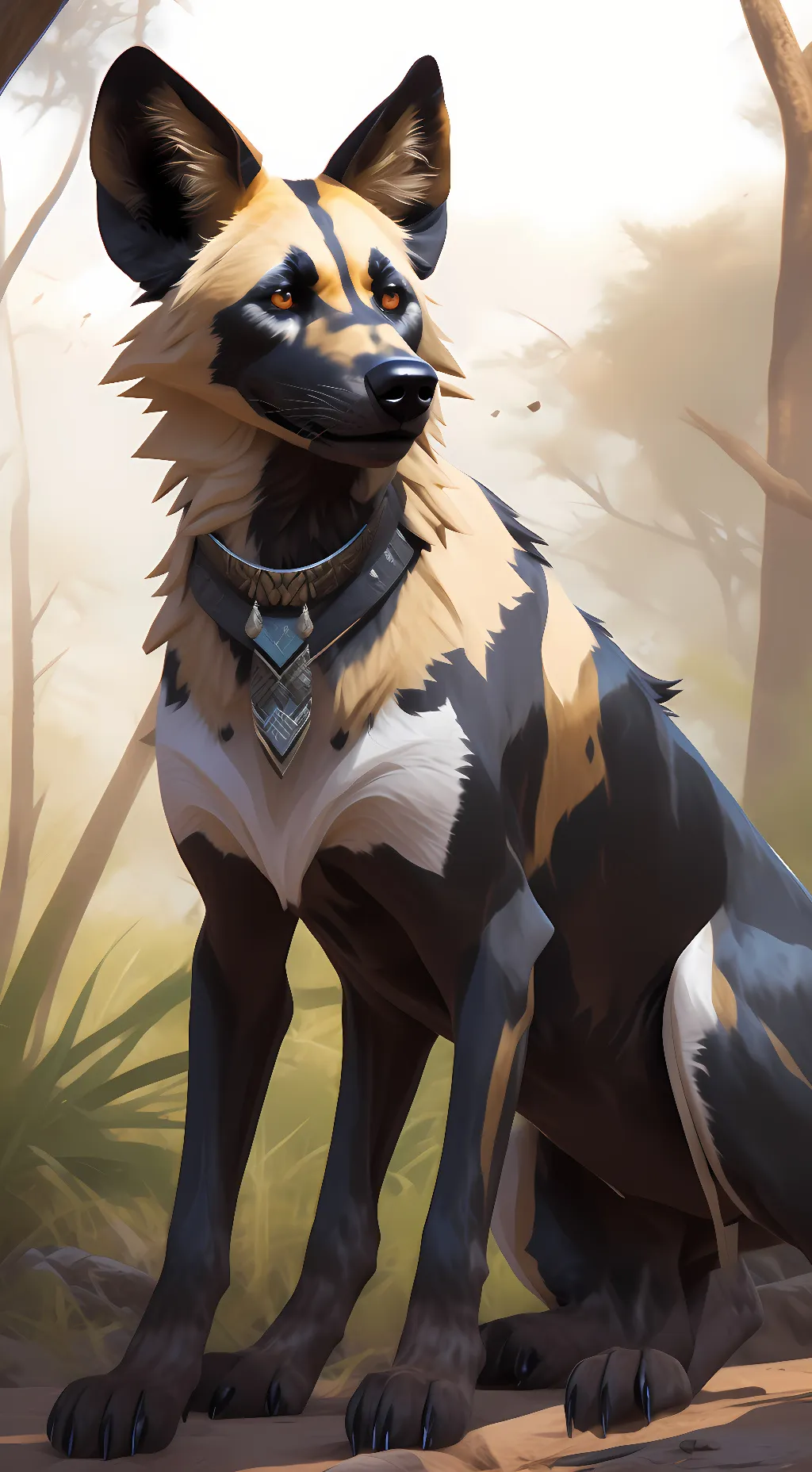 ai character: Tiger background