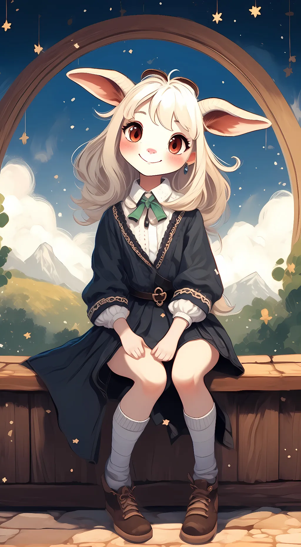 ai character: young toriel background