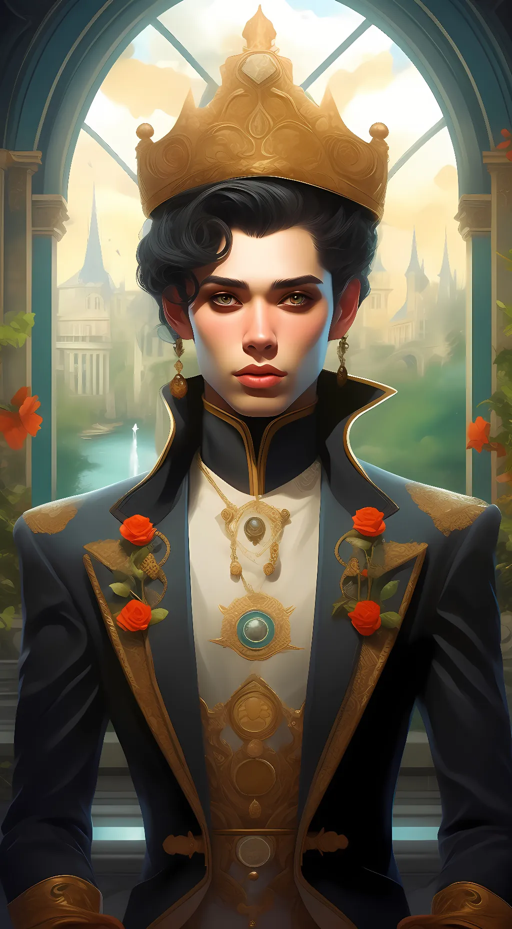 ai character: King Leo background