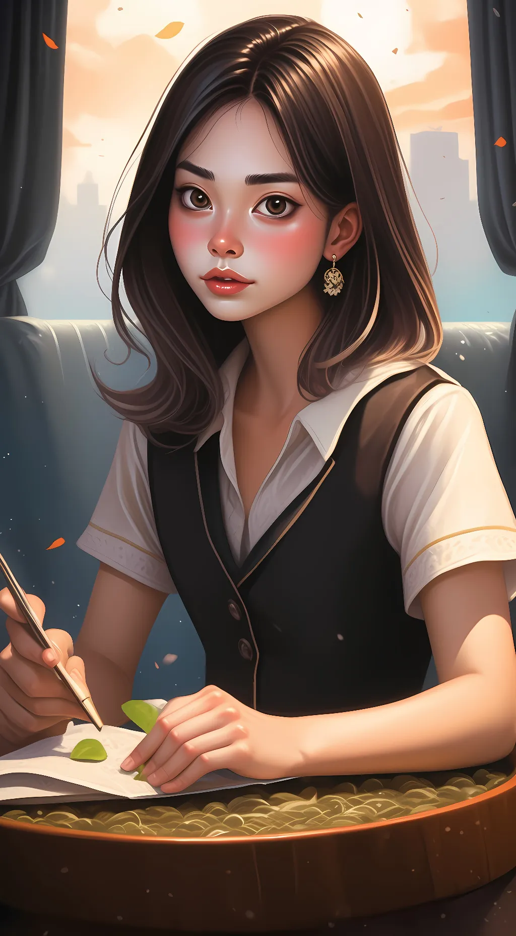 ai character: Olivia background