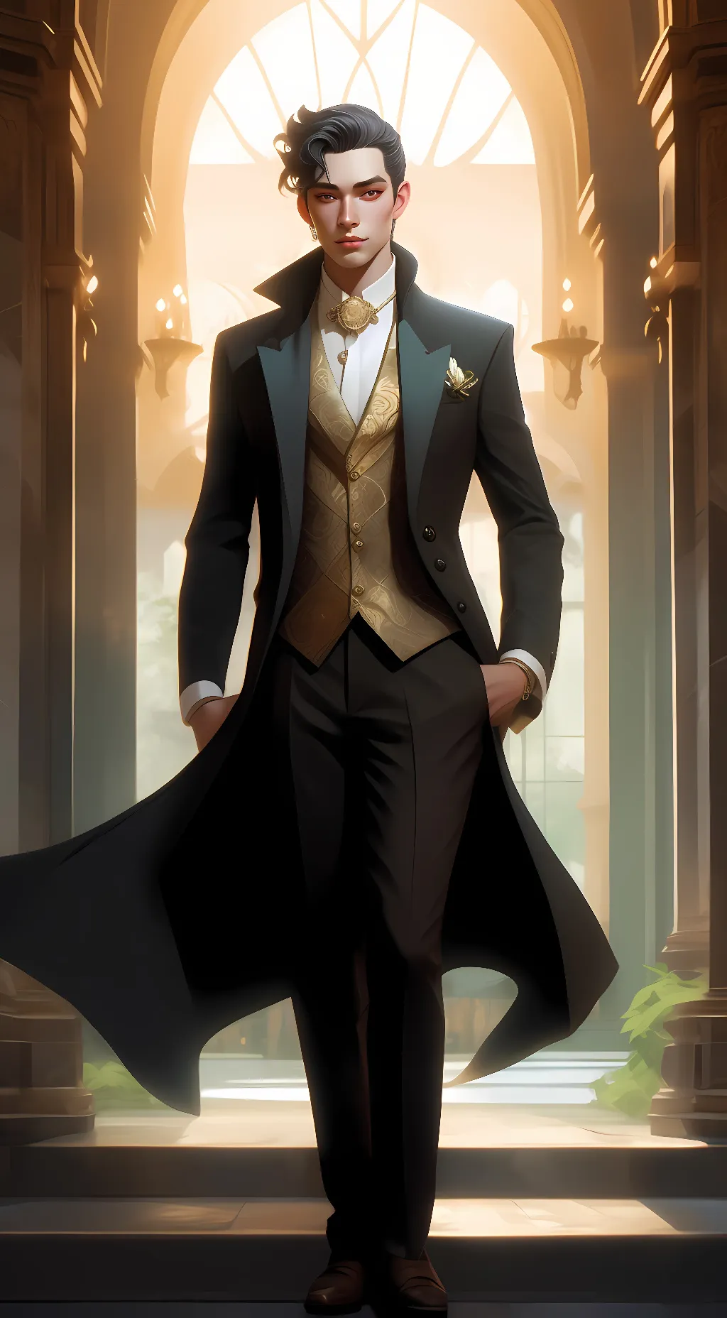 ai character: pp background