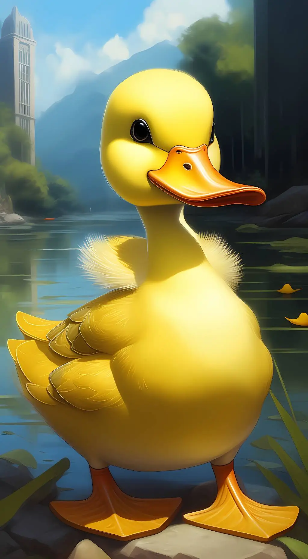 ai character: Duckie background