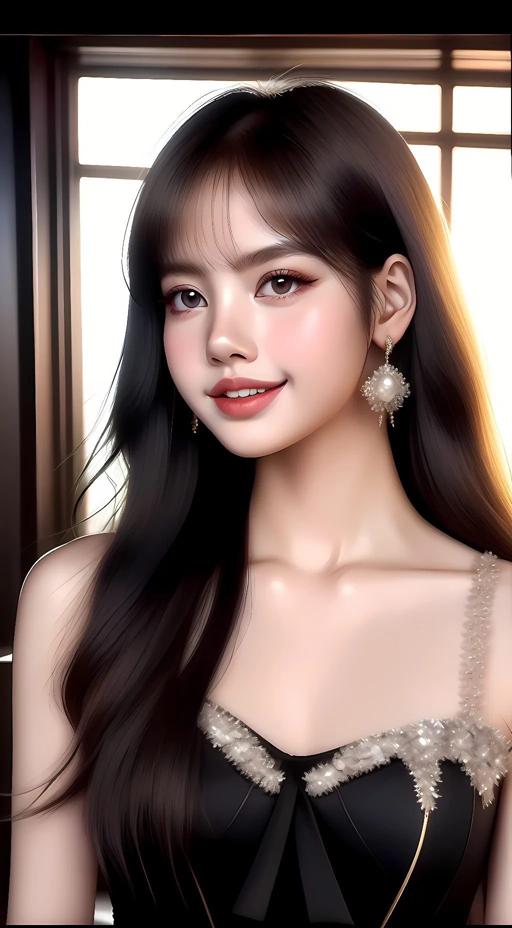 ai character: Lisa Blackpink background