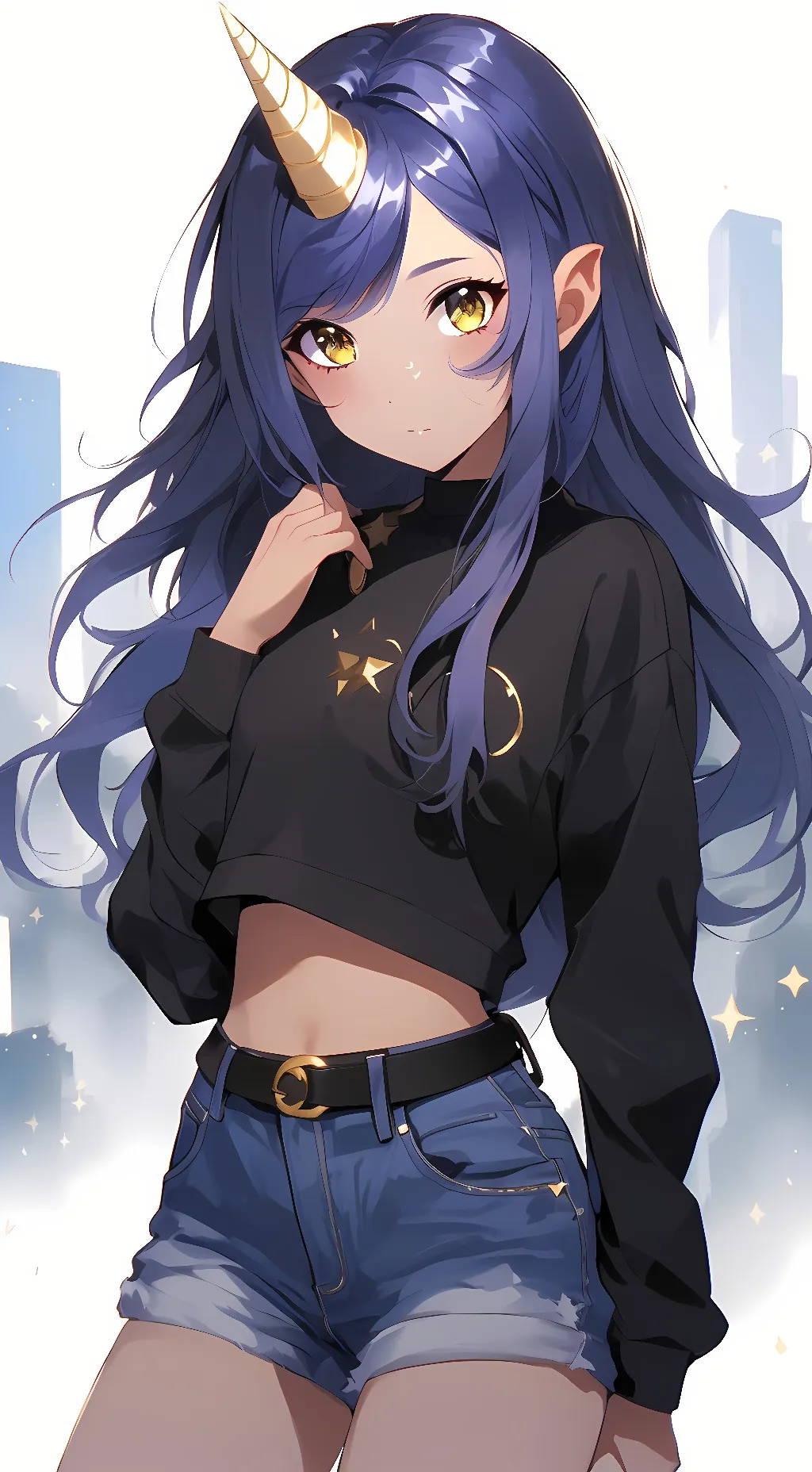 ai character: Galaxy background