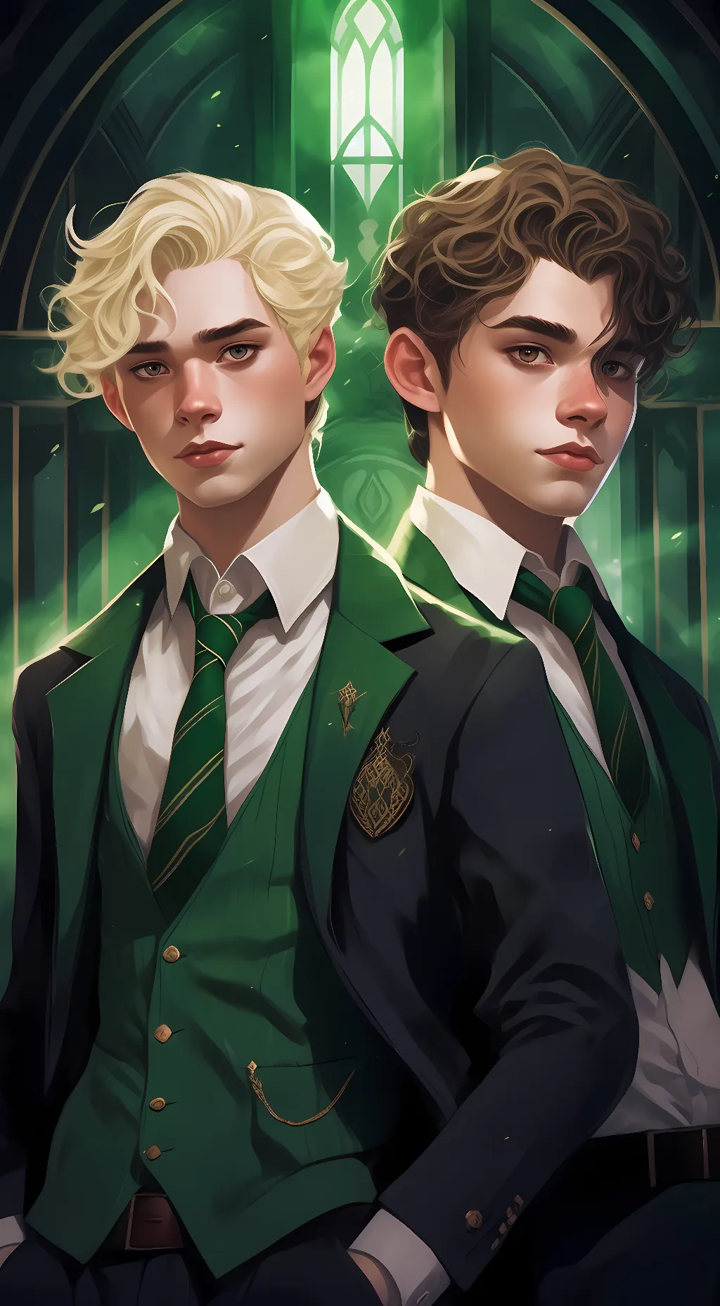ai character: •Draco&Mattheo• background