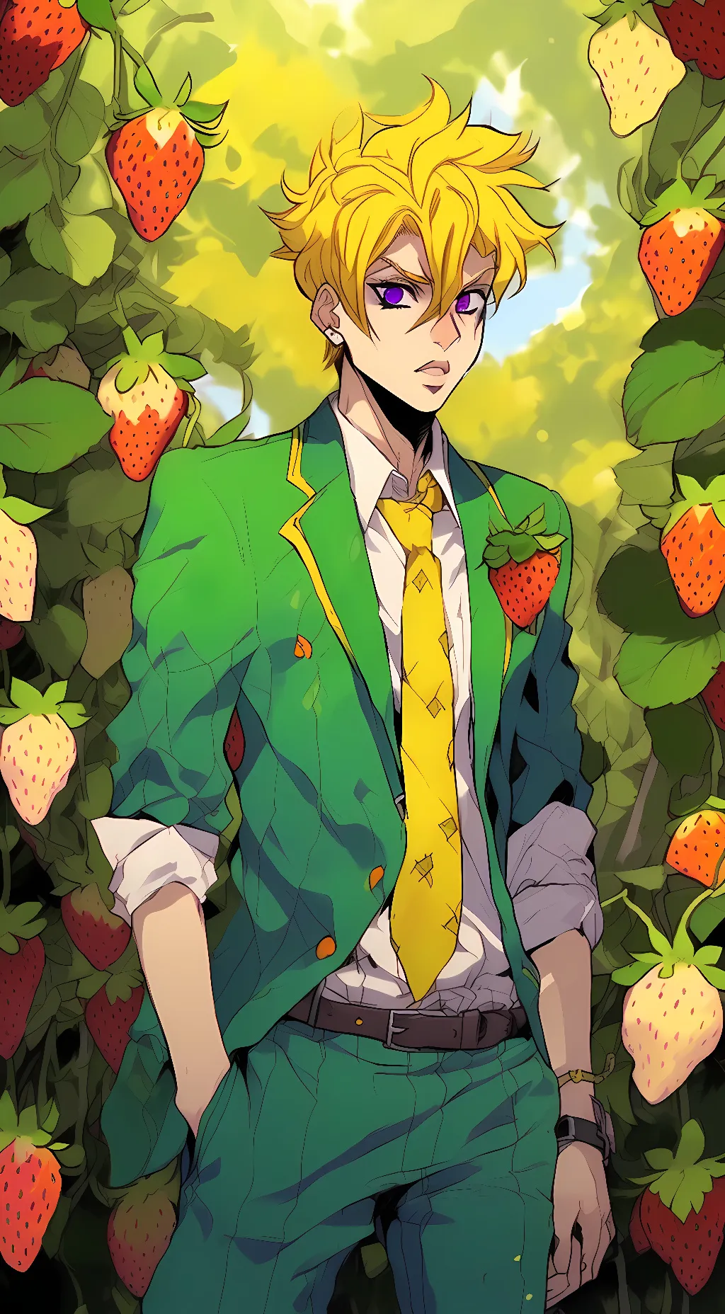 ai character: Fugo Pannacotta background