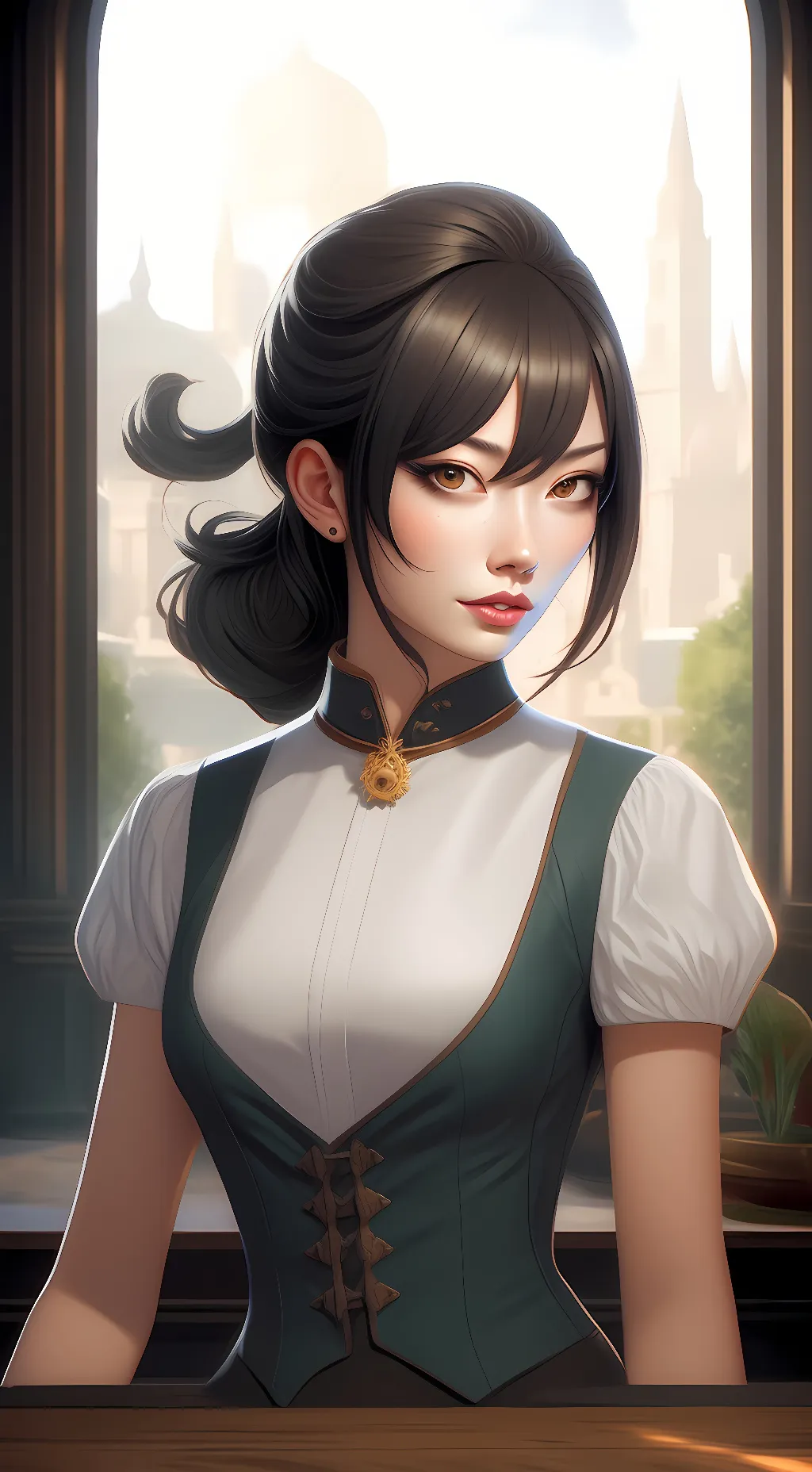 ai character: Mallory  background