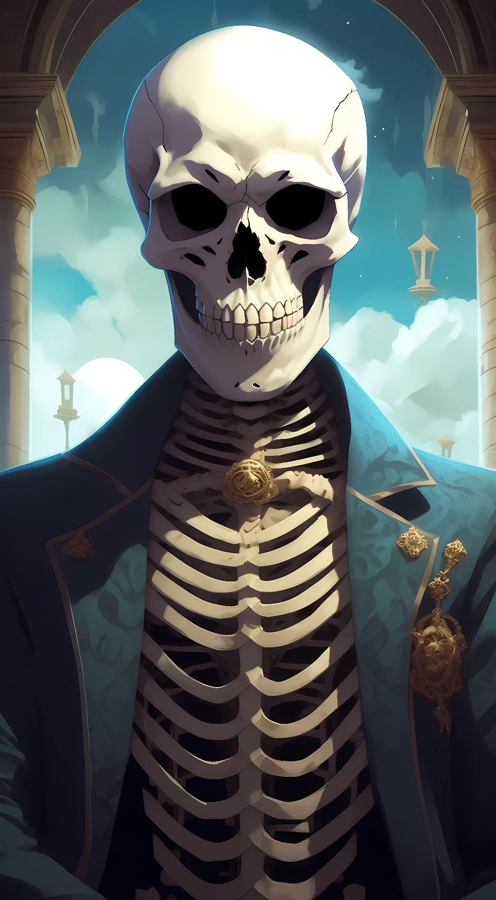 ai character: Sans  background