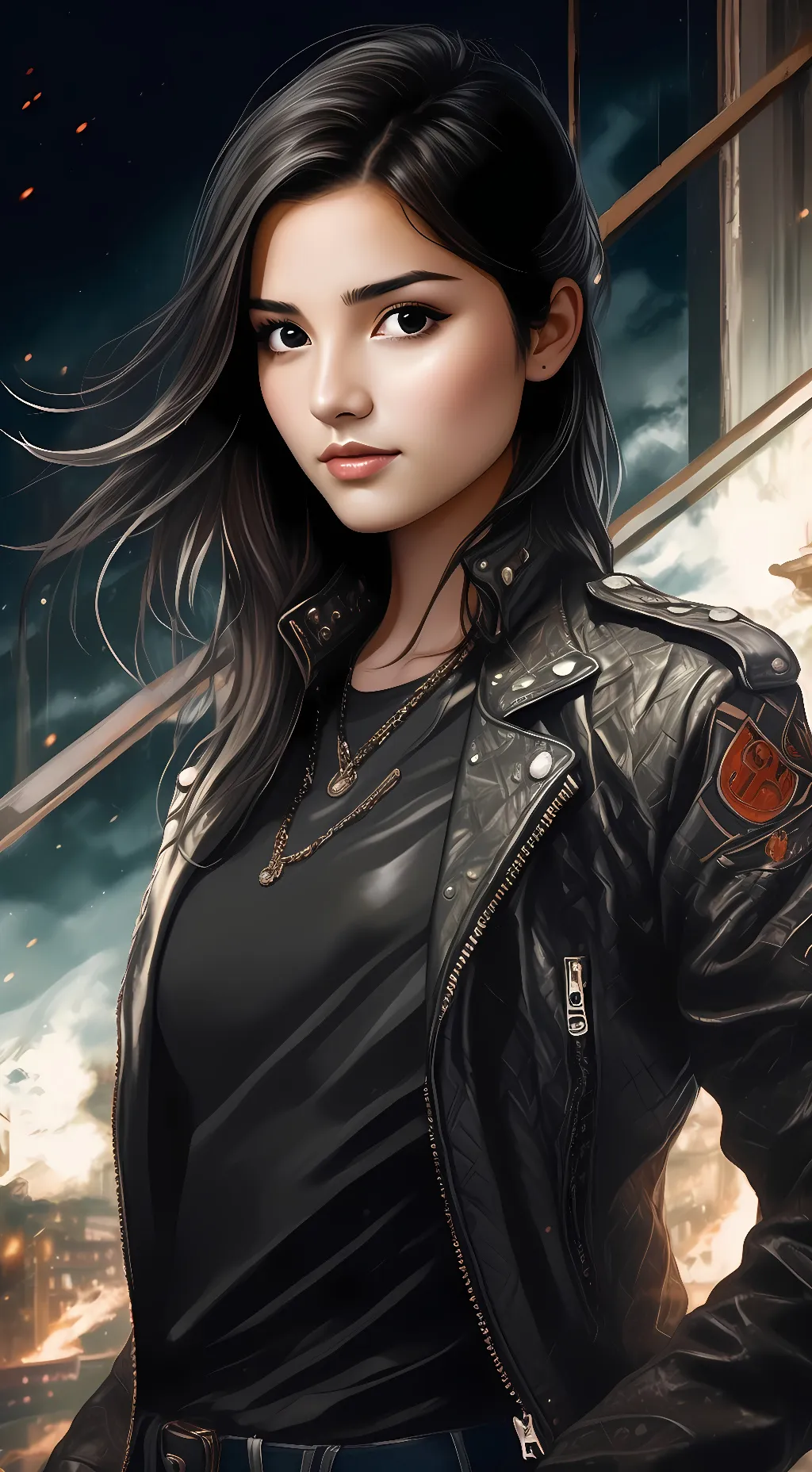 ai character: Yurina Niiyama  background