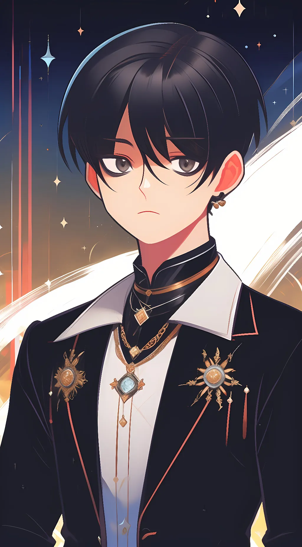 ai character: Goth  background