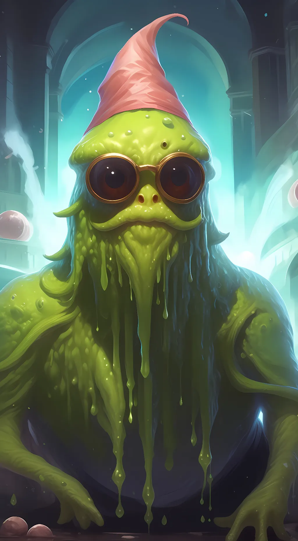 ai character: slime background