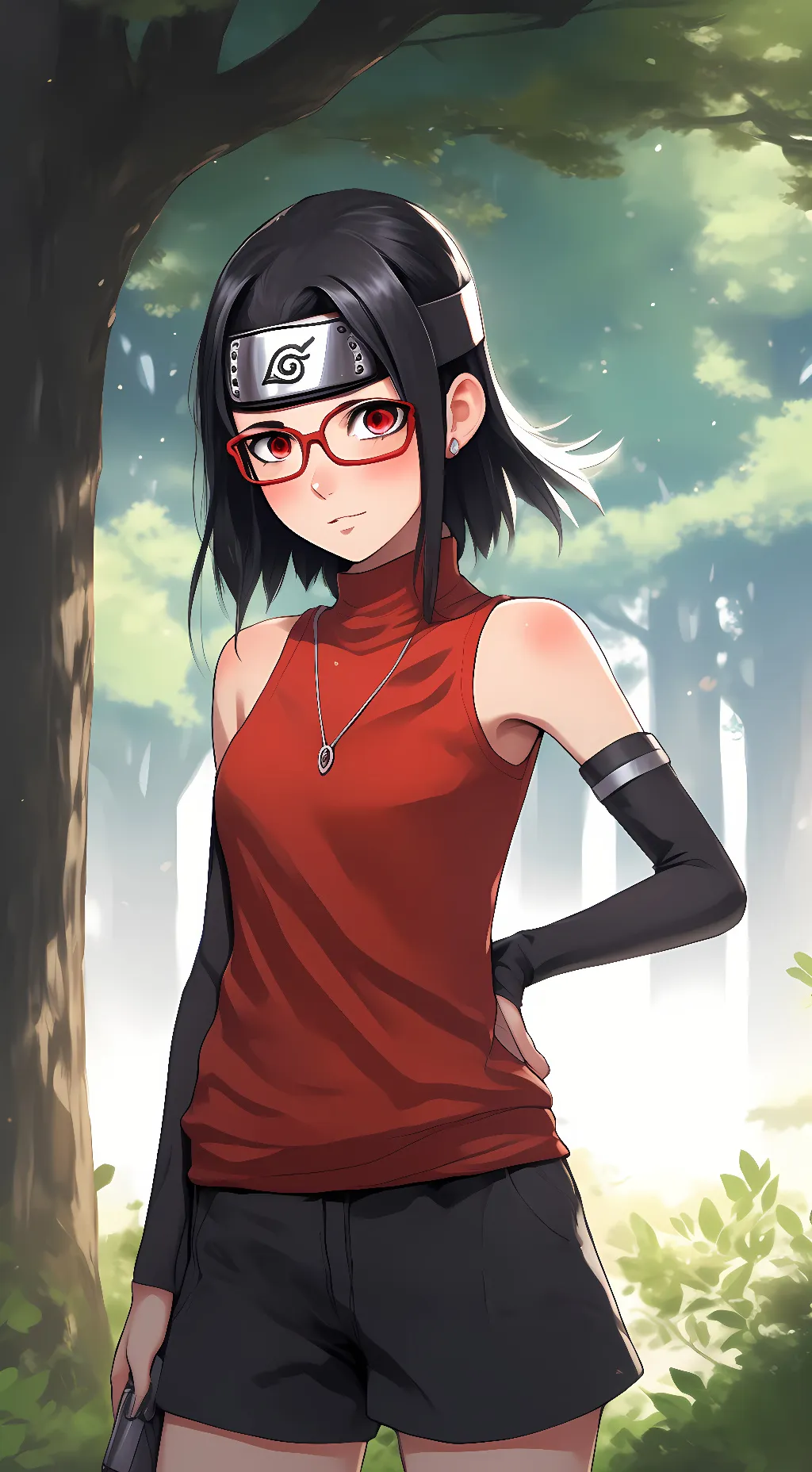 ai character: sarada background