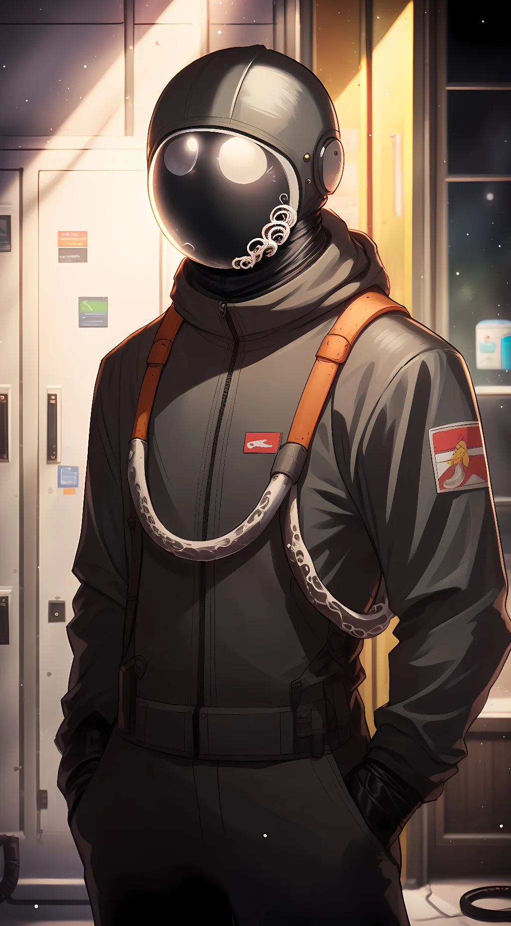 ai character: black imposter background