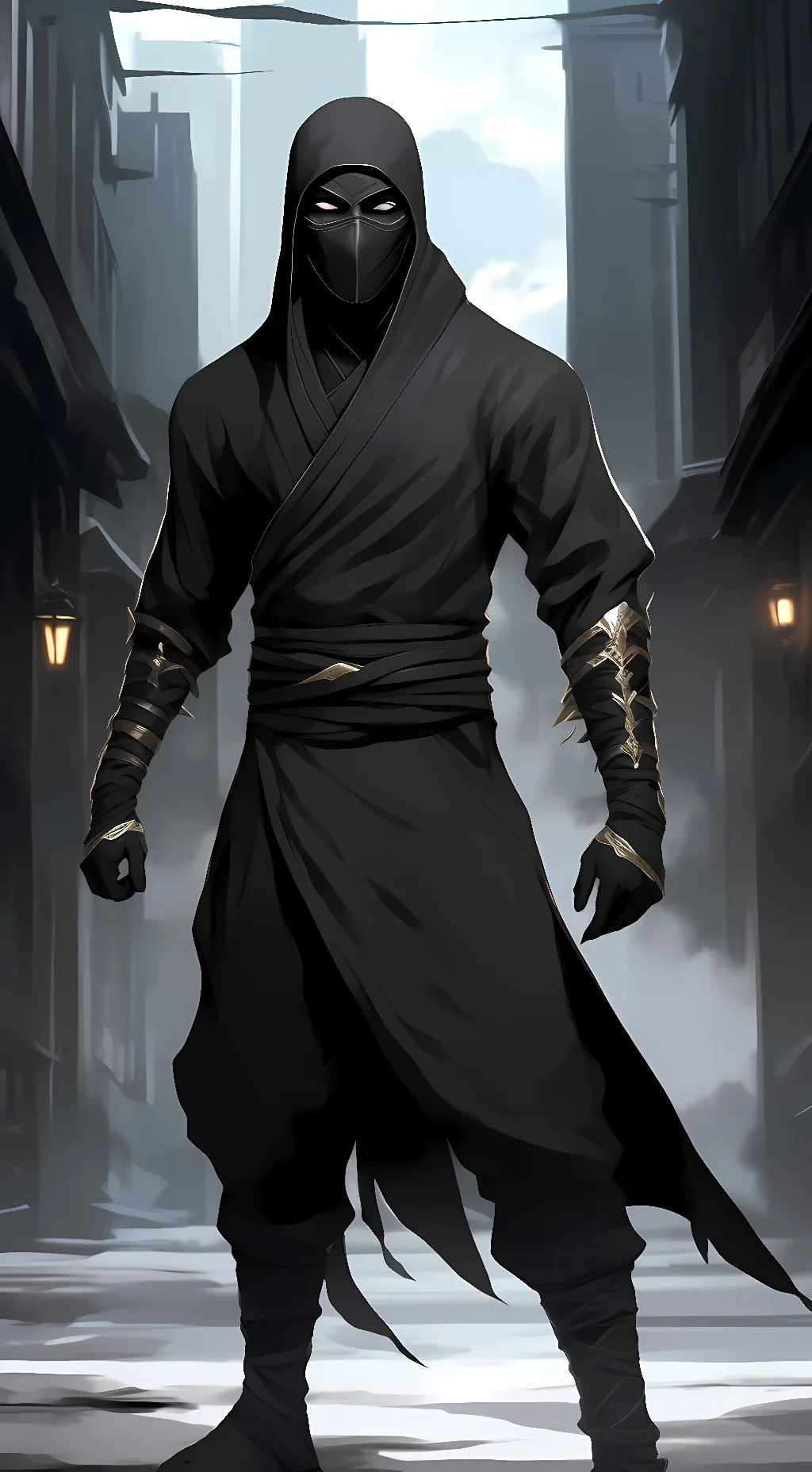 ai character: Noob Saibot  background