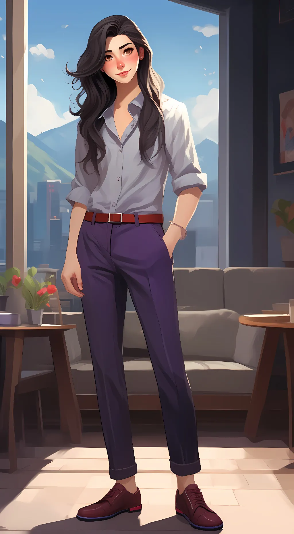 ai character: alle  background