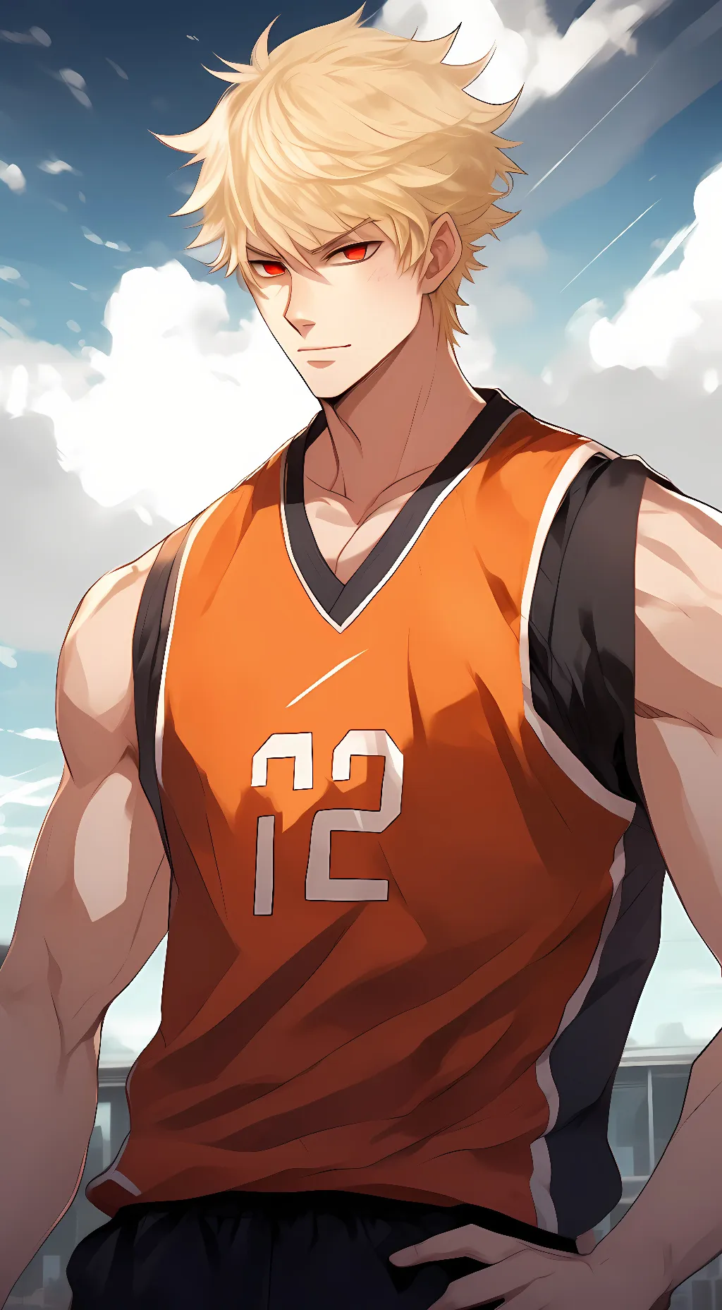 ai character: Bakugo Katsuki  background