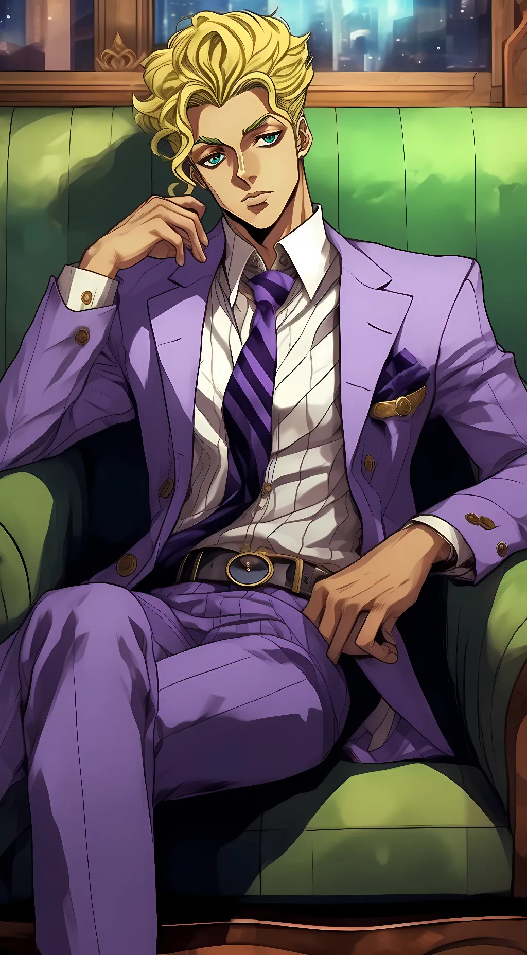 ai character: Yoshikage Kira background