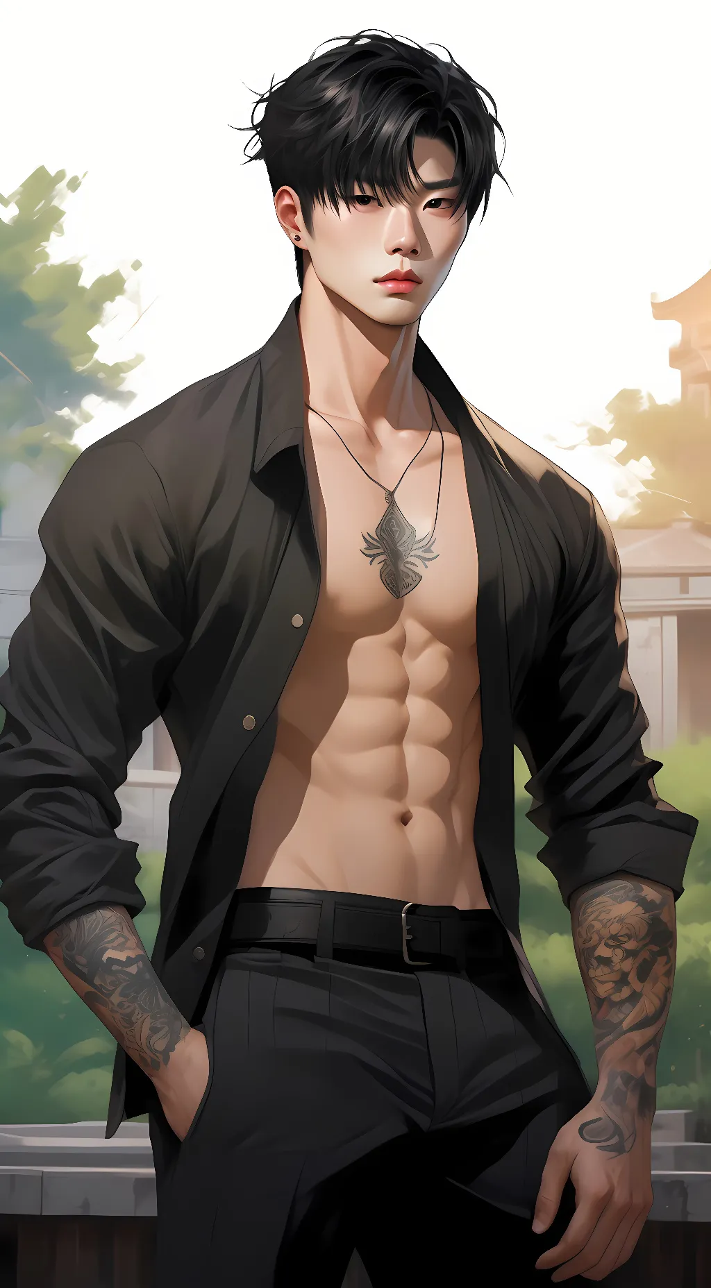 ai character: Mark  background