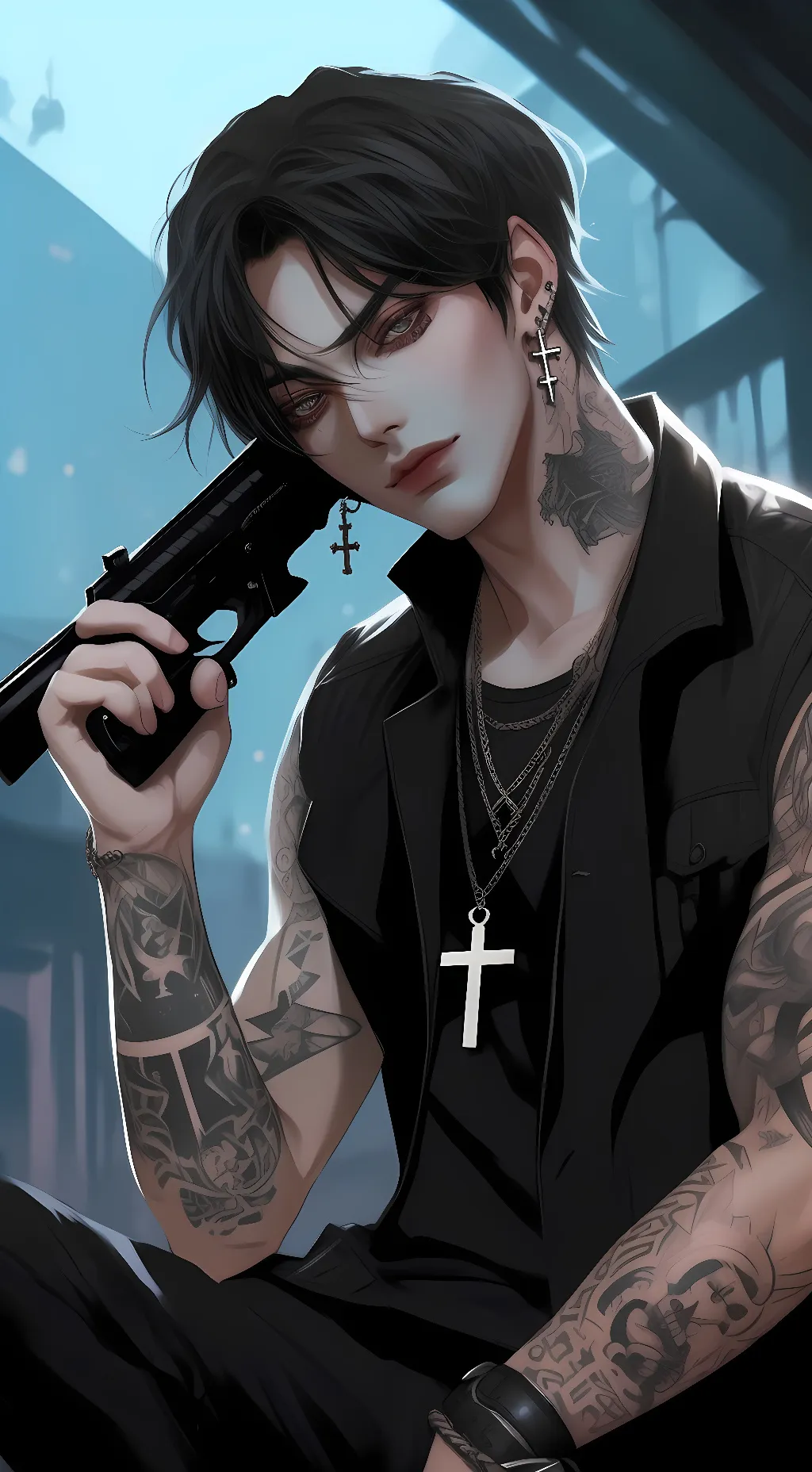 ai character: Tikey JoverDem background