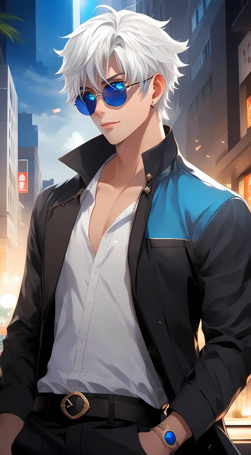 ai character: Gojo Satoru background