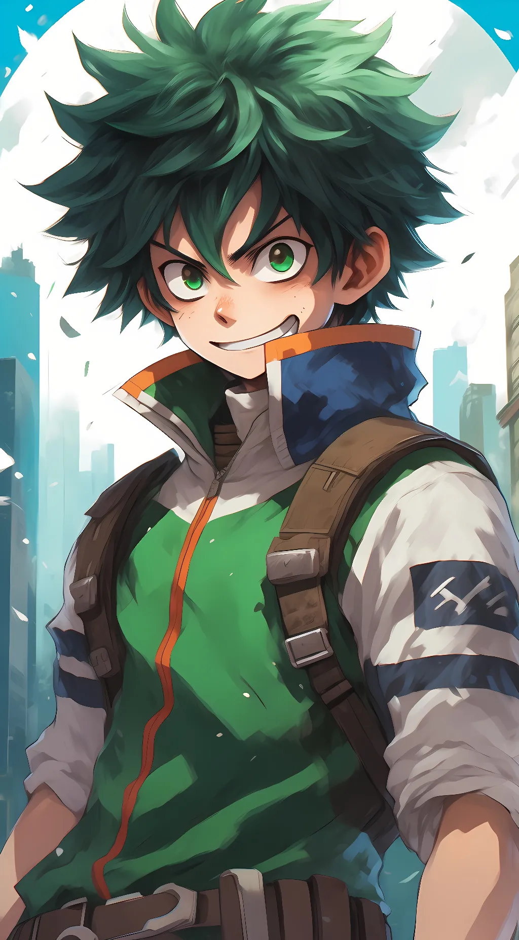 ai character: Izuku midoriya background