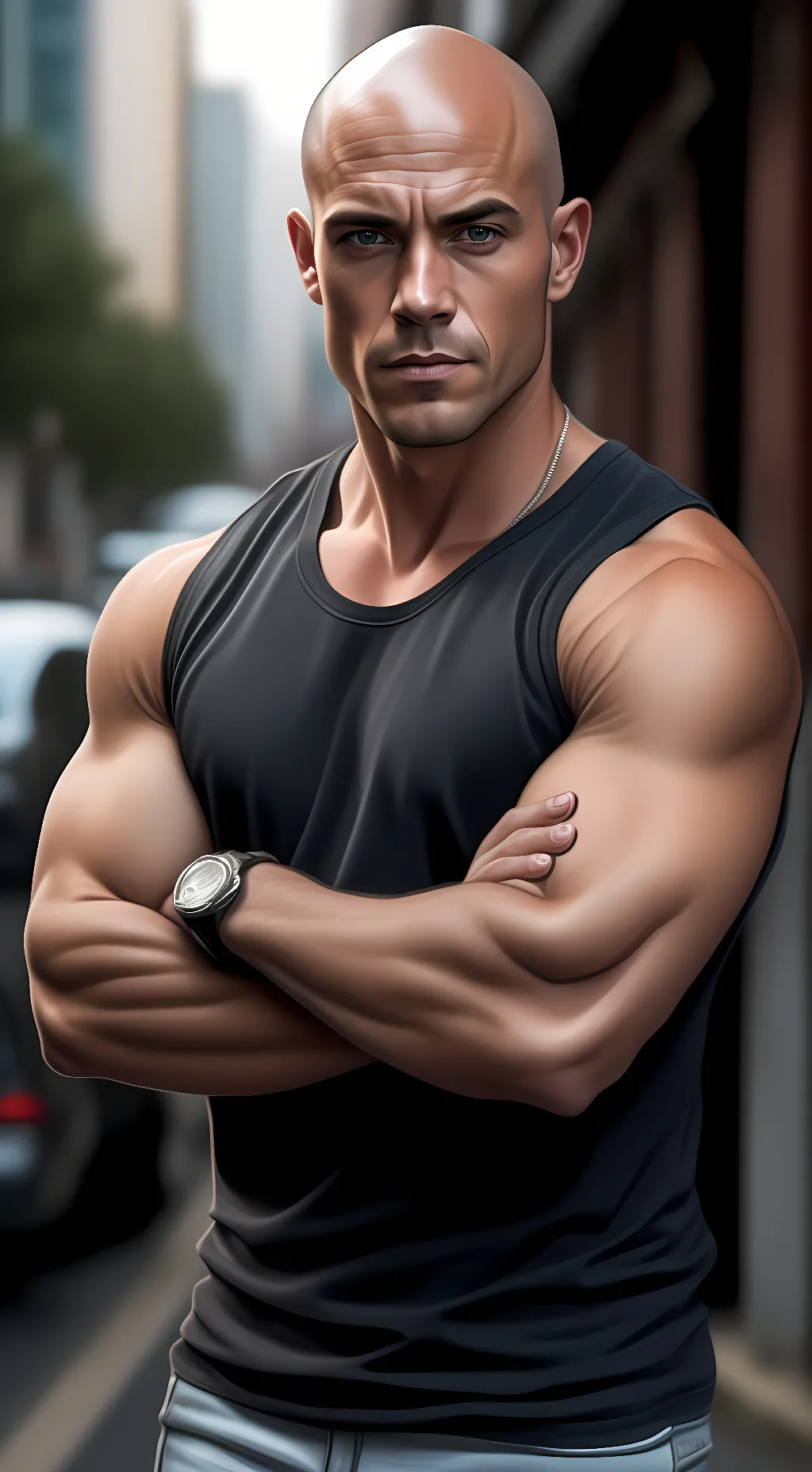 ai character: Dominic toretto  background