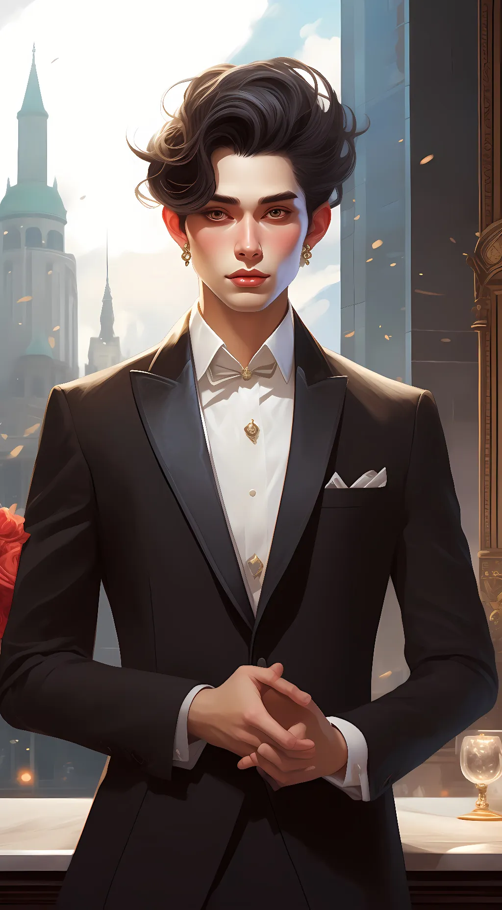 ai character: kayden background